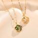 Imitating Hotan Jade Phoenix Titanium Steel Necklace For Women Fashion Luxury Exquisite Temperament Versatile Pendant_ipsvogv.com