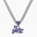Explosive Purple NOLOVE Exaggerated Heart Crack Full Letter Pendant Diamond Cuban Necklace_ipsvogv.com