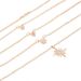 New Bohemian Crazy Jewelry Simple Sparkling Diamond Exquisite Four Pointed Star Water Wave Chain_ipsvogv.com
