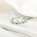 Japanese And Korean Jewelry Fashion Minimalist Diamond Bow Single Ring For Women_ipsvogv.com