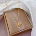 Titanium Steel 【 】 Light Luxury Dynamic Cherry Exquisite Micro Inlaid Necklace For Women's Fashion Trend Clavicle Chain 【 】_ipsvogv.com