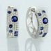 Cao Shi Korean Version Blue And White Diamond With Round Micro Inlaid Zircon Exquisite Ear Buckles, Internet Famous Live_ipsvogv.com