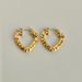 Women’s Jewelry Set FashionNiche INS Retro Titanium Steel Love Embossed Earrings_ipsvogv.com