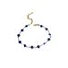 【 Full body titanium steel 】 Dongdaemun personality extremely simple style lucky grass blue chain bracelet female_ipsvogv.com