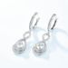 Moissanite Earrings For Women S925 Silver 8 Shaped Water Drop Earrings High End Personality Fashion_ipsvogv.com