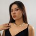 Irregular Special-shaped Metal Splicing Necklace Female, European And American Station Fashion Personality Niche Model Runway Catwalk Collarbone Chain_ipsvogv.com
