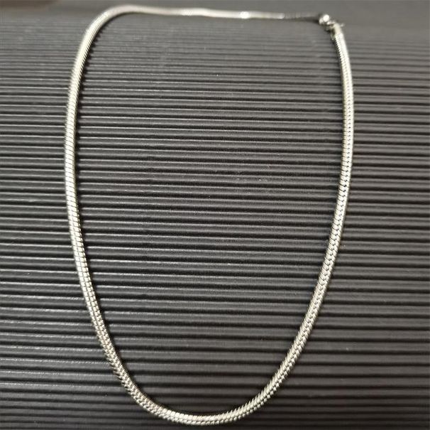 Men Boys Women Girl 316L Stainless Steel Tone Snake Chain Necklace20-28 Inch Length_ipsvogv.com
