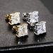 Men's Jewelry Hip Hop Square Zircon Earrings For Men And Women Fashion Personality Simple Earrings_ipsvogv.com