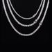 Zircon Tennis Jewelry Hip-Hop Men's Accessories Trendy Single Row Necklace_ipsvogv.com