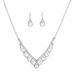 Elegant 3-Piece Pearl Jewelry Set - Necklace, Earrings & Bracelet For Wedding_ipsvogv.com