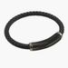 New Stainless Steel Men's Simple Personality Mesh Tube Leather Cord Magnetic Buckle DIY Bracelet_ipsvogv.com
