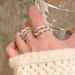 Starry Sky, Pearl, Double Layered Zircon, Simple, High End, Niche Fashion Ring, Finger Ring_ipsvogv.com
