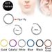 G23 Titanium Nose Ring Jewelry European and American Split Ring Titanium Steel Human Septum Piercing Nasal Ornaments Seamless Ring Earrings Hinge_ipsvogv.com