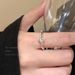 【 Store Hot Sale 】 Surrounding Planet Zircon Matte Plain Ring, Women's Cold Style, Niche Design, High-end Feeling,_ipsvogv.com