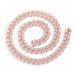 Unisex Hip Hop 12mm Bubble Chain Cuban Chain 4 Rows Of Zircon Rose Gold Men And Women Hip Hop Simple Trend Necklace_ipsvogv.com