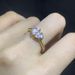 Simple single diamond ring female classic all match geometric zircon ring_ipsvogv.com