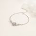 Four Leaf Clover Women's Diamond Studded Windmill Spinning, Lucky And Brilliant Bracelet, Pulsating Heart_ipsvogv.com