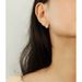 Sterling silver drop Zircon stud earrings electroplated gold-plated diamond-embedded earrings niche all-match_ipsvogv.com