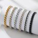 Women's Jewelry Set Fashion Stainless Steel Bracelets Fashionable Men's And Women's Electroplated Titanium Steel Watch Strap Bracelet_ipsvogv.com