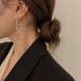 Han ins tassel titanium steel chain silver needle with a cool simple style, sweet cool, and non fading earrings_ipsvogv.com