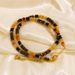 Maillard Wind Yellow Series Beaded Trendy New Tiger Eye Stone Titanium Steel Necklace_ipsvogv.com