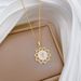 Star 【 】 Cross Stone Light Luxury Charm Gorgeous Full Diamond Necklace Women's Versatile Clavicle Titanium Steel Chain 【 】_ipsvogv.com
