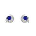 Ins Sweet Japanese and Korean Style Siple Woen's Versatile Bent Moon Le Mang Star Inlaid Zirconia Rare Earrings_ipsvogv.com