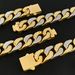 Men's Jewelry Single Sided Diamond Studded Cuban Necklace Jewelry Rock Hip Hop Full Diamond Zircon Collar Stainless Steel Men's Jewelry Set_ipsvogv.com
