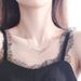 Twisted Love Romantic Knot Necklace Female Element Crystal Clavicle Necklace Female_ipsvogv.com