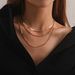 Hip-hop Geometric Exaggeration Multi-layer Necklace Women, Fashion Punk Popular Short Necklace Necklace_ipsvogv.com