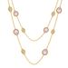 Women's Jewelry Beaded Edge Full Diamond Claw Inlaid Faceted Artificial Crystal Necklace Creative Design Fashion Long Sweater Chain Exquisite Necklace_ipsvogv.com