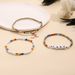 Candy Colored Ethnic Style Seven Color Soft Pottery Temperament Rice Bead LOVE Love Rainbow Pendant Three Piece Bracelet_ipsvogv.com