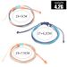 Bohemian Colorful Rope New Fashion Women's Multi Color Knot Leather Bracelet Set Of 3_ipsvogv.com