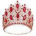 Bridal Hair Accessory WeddingWedding Crystal Grand Tiara Luxury Forest Leaf Set Rhinestone Bridal Tiara_ipsvogv.com