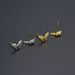 Unisex Fresh And Sweet Butterfly Earrings Electroplated Color Retaining Gold And Silver Female Earrings Simple_ipsvogv.com