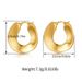 Real gold electroplated earrings color retaining metallic irregular high end texture earrings_ipsvogv.com