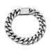 Men's Stainless Steel Cuban Chain Necklace Bracelet Four-Sided Half-Round Polished Hip-Hop Style Versatile Fashion_ipsvogv.com
