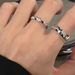 zircon Niche Men Broken Design For Women, Couple Pairing Simple And High-end, Open Mouth Ring, New Style Women, High-end, Ring,_ipsvogv.com