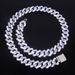 Unisex Jewelry Fashion Jewelry Full Diamond New 15 Diamond Small Flip Necklace Hiphop Rap Men's Hip Hop Cuban Chain_ipsvogv.com