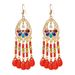 Women’s Jewelry Set FashionRetro Ethnic Style Net Celebrity Earrings For Women Style Tassel Earrings Long Style Personality Rice Bead Earrings_ipsvogv.com