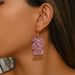 Ins niche new model, New Year's Eve 2025 digital earrin, female personality, colorful drip oil, high-end design_ipsvogv.com