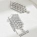 Fashionable Commuter Women's Full Diamond with Small Set Zircon Tassel Design Earrings, Versatile Style Earrings_ipsvogv.com