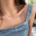 Sterling Silver Ribbon Bow Necklace For Women, Exquisite Sweet Gentle Temperament Choker, Light Luxury High-end Clavicle_ipsvogv.com