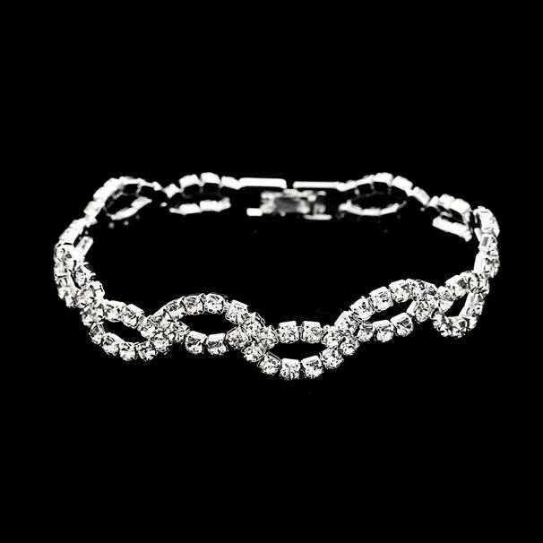 Unisex Hot Sale New Style Bracelet Women Versatile Temperament Simple Girl Wedding Party Full Diamond Silver Bracelet_ipsvogv.com
