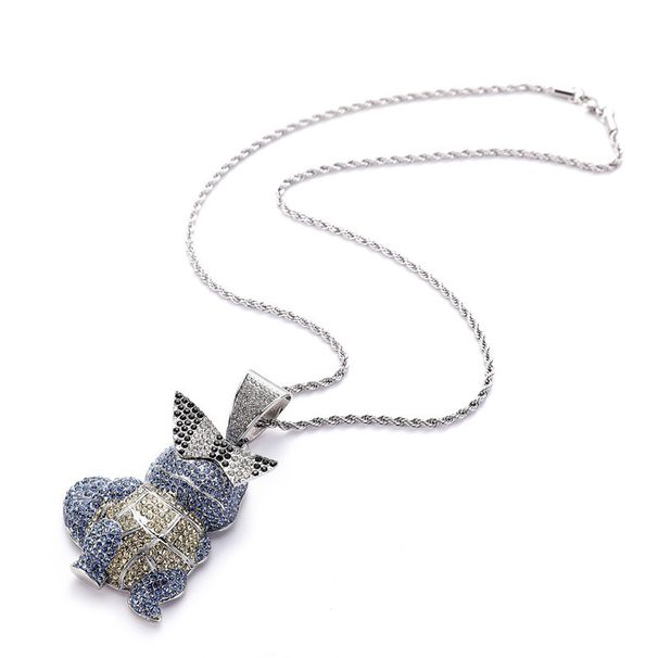 Hip-Hop High-Quality Design Sense Alloy Full Diamond Cartoon Character 3D Pendant Nationwide_ipsvogv.com