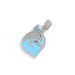 New Blue Drip Oil Dolphin Alloy Pendant For Men And Women, Personalized Animal Necklace, Cuban Chain_ipsvogv.com