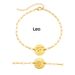 Unisex Jewelry Fashion New Real Gold 12 Constellations Stainless Steel Real Gold Diamond Color Preserving Unisex Thin Bracelet_ipsvogv.com