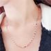 Purple Russian Tile Necklace Women's Versatile 585 Plated Rose Gold Lock Shining Bone Chain Jewelry_ipsvogv.com