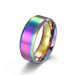 Men And Women's Jewelry Matte Brushed Simple Titanium Steel Ring Vacuum Plating Can Be Engraved_ipsvogv.com