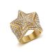 New Hip-Hop Trendy Fashion Light Luxury Personality Bold Titanium Steel Inlaid Diamond Pentagram Ring_ipsvogv.com